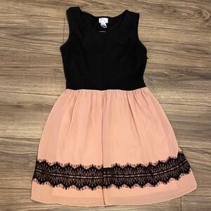 Sweet Storm Pretty in Pink Dress large Black and Pink Y2K Grunge